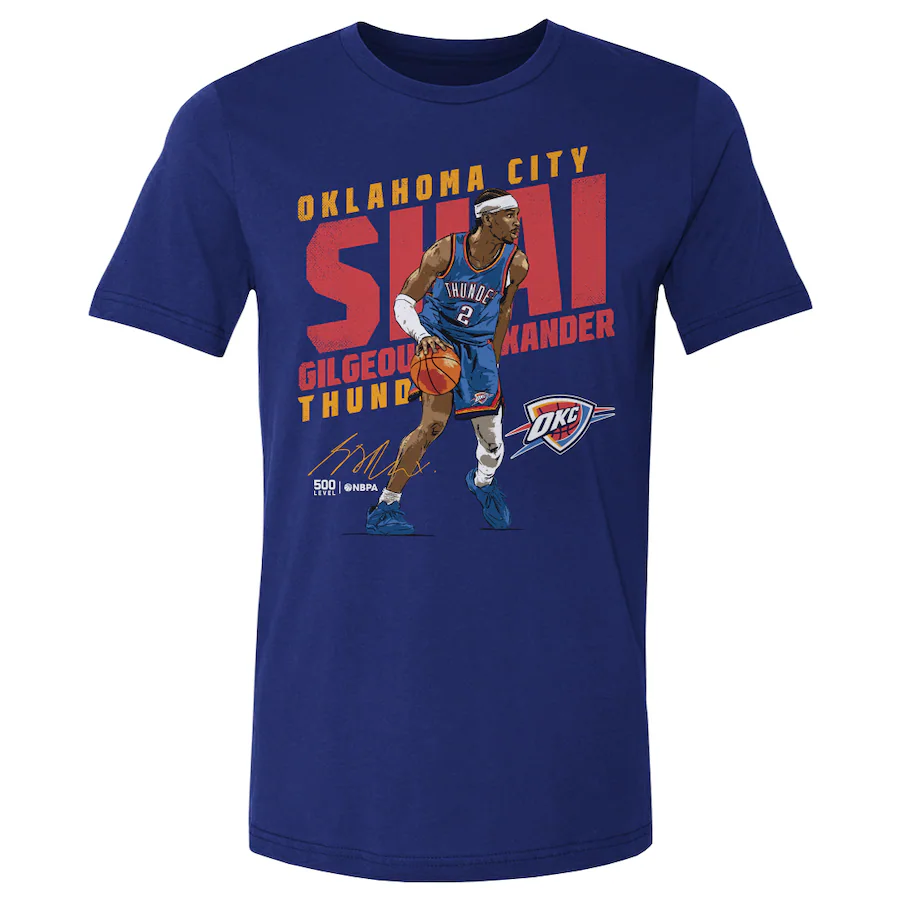 Men Oklahoma City Thunder  short T Shirt 2025 style 26